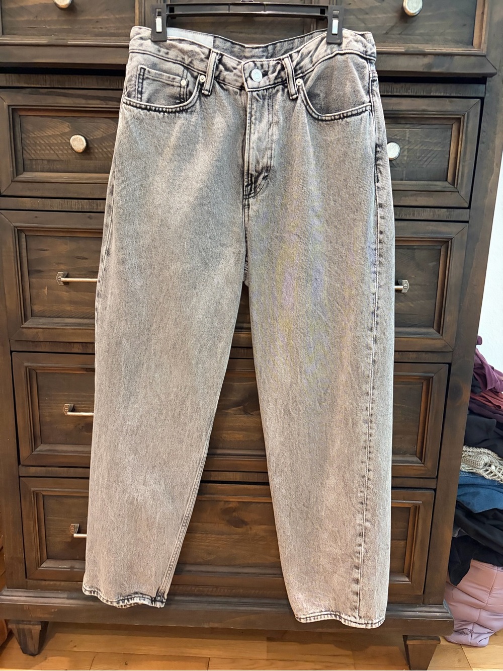 H&M Loose Ample Light Gray Denim Jeans
